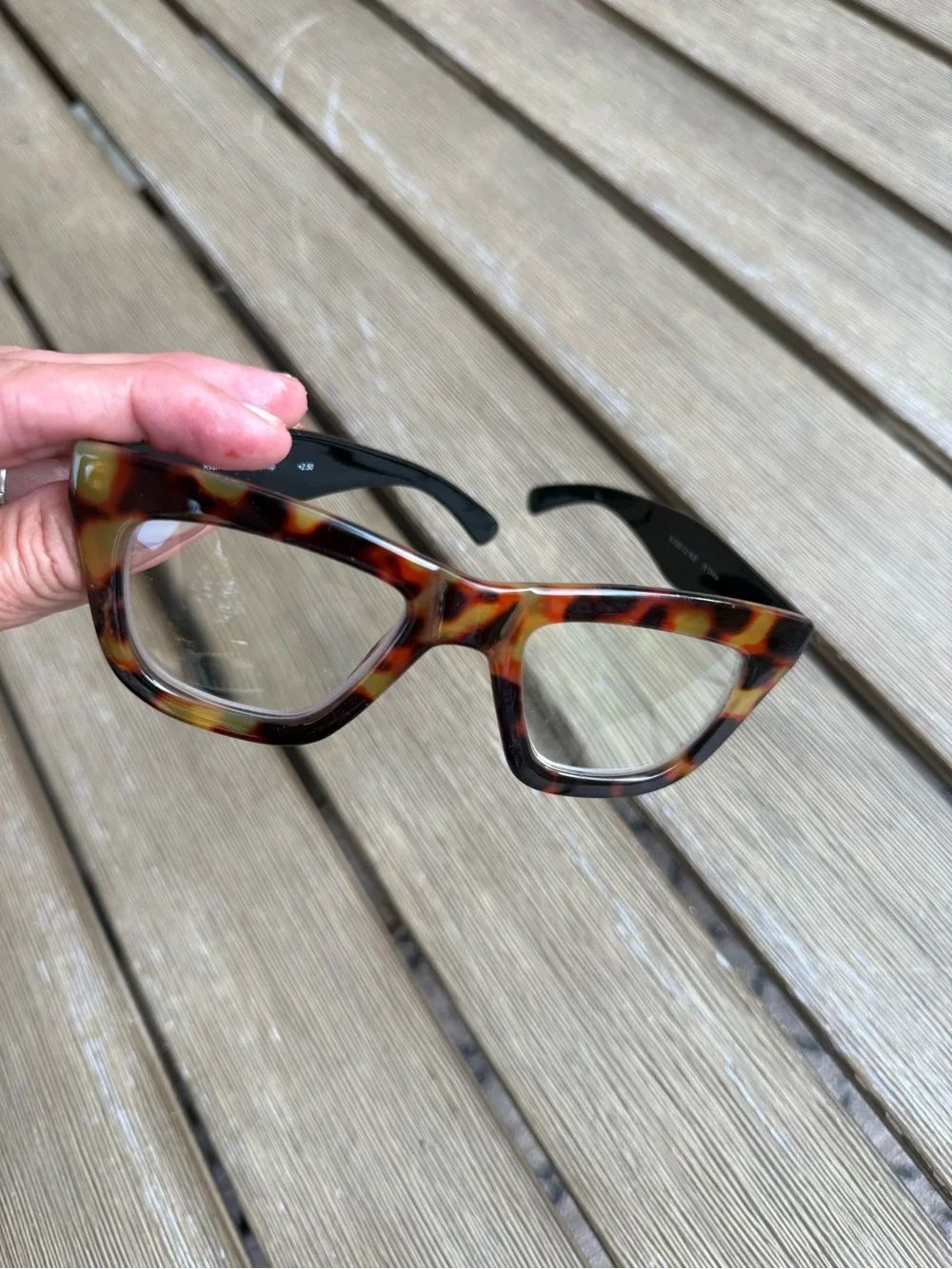 Ryan Simkhai Workshop +2.50 Reading Glasses Tortoise Chunky Frame R-7005
